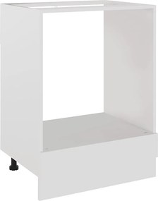 vidaXL “Riga” fehér szerelt fa sütőszekrény 60 x 46 x 81,5 cm