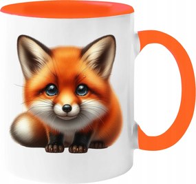 Gyönyörű Őszi Bögre 330ml Kávé Ajándék Őszi Róka Csomagolás