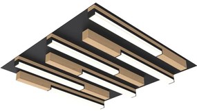 Wofi 9031-606 - PALERMO LED 26W 230V dimmelhető fa mennyezeti lámpa