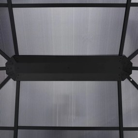 antracitszürke pavilon függönyökkel 400 x 300 x 265 cm