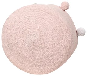 Világos rózsaszín textil játéktároló kosár ø 30x30 cm Bubbly – Lorena Canals