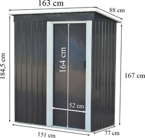 Montana 3x5 kerti szerszámtároló ház