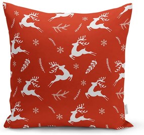Karácsonyi mintás textil párnahuzat 43x43 cm – Mila Home