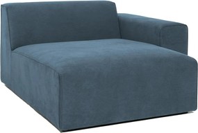 Kék kordbársony kanapé modul (jobb oldali) Sting – Scandic