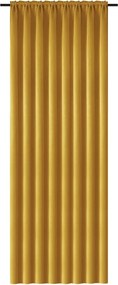 OXFORD sárga függöny 140x250 cm Felfüggesztés: Hullámos sínszalag