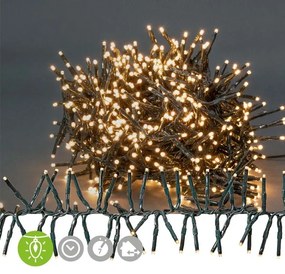 Nedis CLCS768 - LED Kültéri karácsonyi lánc 768xLED/7 funkciós 8,6m IP44 meleg fehér