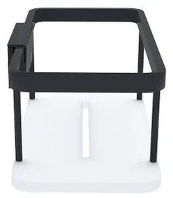 NIMCO Ki-14015-B-90 - Zuhany falipolc KIBO matt fekete/fehér