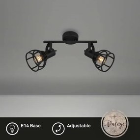 Briloner 2669-025 - Spotlámpa RETRO 2xE14/25W/230V