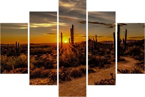 Kép - A nap vége az arizonai sivatagban (150x105 cm)