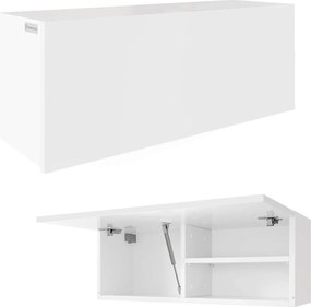 Fürdőszoba szekrény Ora 80 x 30 x 25 akasztós szekrény Fogantyú Nélküli matt fehér