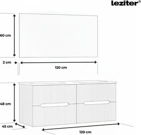 Trent 120 Fürdőszoba komplett szekrény