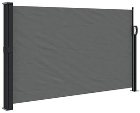 antracitszürke behúzható oldalsó napellenző 120 x 500 cm