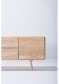 Fawan Natural TV-állvány tömör tölgyfából - Gazzda