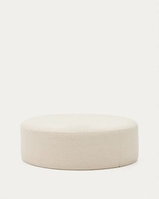 Krémszínű buklé puff Kaeli – Kave Home