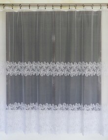 Mg Függöny jacquard Z040 Fehér 210X180 kész szalaggal