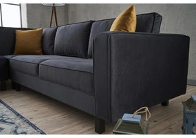 Sarokkanapé Kale Velvet - Antracit