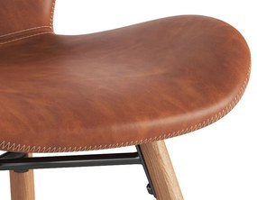 MAZZONI EXPORT ALTEA Műbőr Retro Brandy/ természetes tölgy lábak - MODERN SZÉK NAPPALIBA/ÉTKEZŐBE/KONYHÁBA/ IRODÁBA