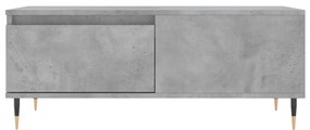 Betonszürke szerelt fa dohányzóasztal 90x50x36,5 cm