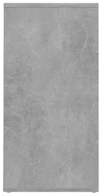 vidaX betonszürke szerelt fa cipősszekrény 31,5 x 35 x 70 cm