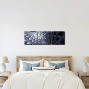 Kép - Absztrakció 3D (órával) (90x30 cm)