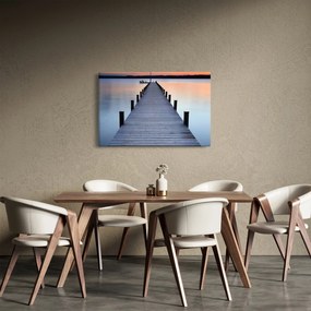Kép - Móló a Starnberger-tónál, Bajorország, Németország (90x60 cm)