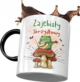 Fekete Szárnyas Bögre Békás Szárnyas Nyomtatott Fotóval