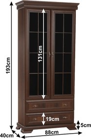 vitrines szekrény KRW 2, samoa king, KORA