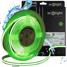 Cob Led szalag 5m 45W Zöld 12V IP65 fürdőszoba IP65