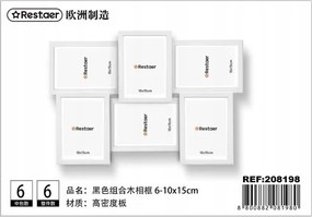 Fa képkeret fehér 10x15 cm Fotókhoz