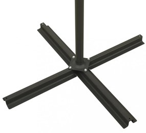terrakotta konzolos napernyő rúddal és LED-fényekkel 300 cm