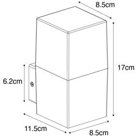 Kültéri fali lámpa házszámmal - Denmark