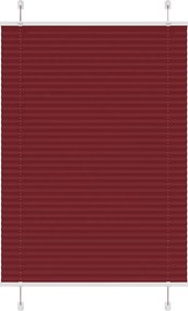 vidaXL pliszírozott redőny Bordeaux piros 100x150 cm szövetszélesség