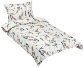 Bellatex Klas krepp ágyneműhuzat bézs, kék, 140 x 220 cm, 70 x 90 cm, 140 x 220 cm, 70 x 90 cm