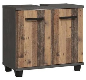 Fürdőszobai szekrény VENOM antracit/barna