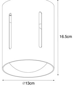 Design mennyezeti lámpa fehér - Yana