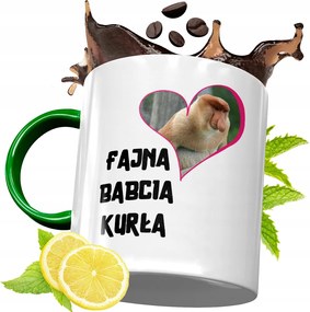 Zöld Bögre Nagymamáknak Nagymama Napjára Ajándék fényképes nyomattal