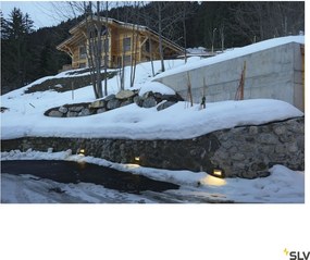 SLV 229062 BRICK Kültéri Falba Építhető Lámpa Átlátszó, Szürke E14 IP44