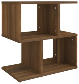 barna tölgy színű szerelt fa éjjeliszekrény 50 x 30 x 51,5 cm