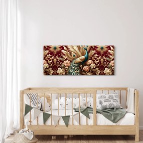 Kép – Elegáns páva (120x50 cm)