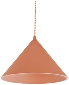 Téglavörös függőlámpa kő búrával ø 30 cm Vilma – SULION