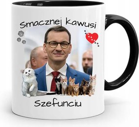 Bögre Fekete Politikusok Miniszterelnök Mateusz Morawiecki
