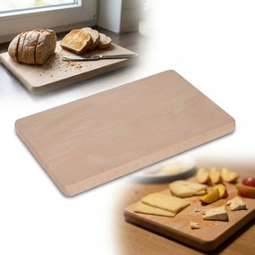Reggeliző Vágódeszka Konyhába Bükkfa 24x14x1cm