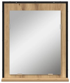 Fürdőszobai Tükör Kézműves Tölgy 50x12x60 cm Fából