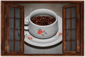 Poszterek 60x40 Kávébabok egy csészében