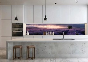 Wallplex konyhahátfal Illatos Levendula (Méret: 60x180)