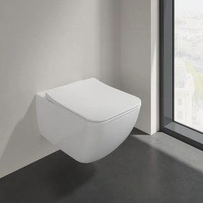 Villeroy & Boch 4611RLR1 - Függesztett WC SoftClose ülőkével VENTICELLO kerámia/fehér