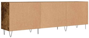 füstös tölgy színű szerelt fa TV-szekrény 150 x 30 x 44,5 cm