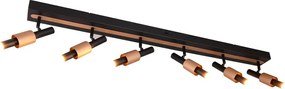 Fekete-bronzszínű LED spotlámpa 20,5x120 cm Ikaris – Trio Select