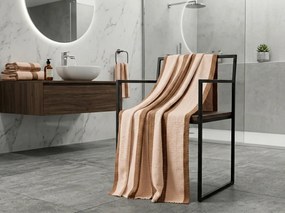 Gyorsan száradó fürdőlepedő VELMORA 70x140 cm barna, 100% mikroszál