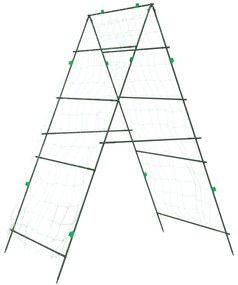2 db A-alakú acél kerti rács kúszónövényekhez